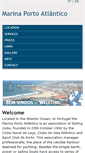Mobile Screenshot of marinaportoatlantico.net